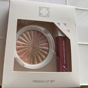 OFRA Freshly Lit Highlighter and Lipstick Set